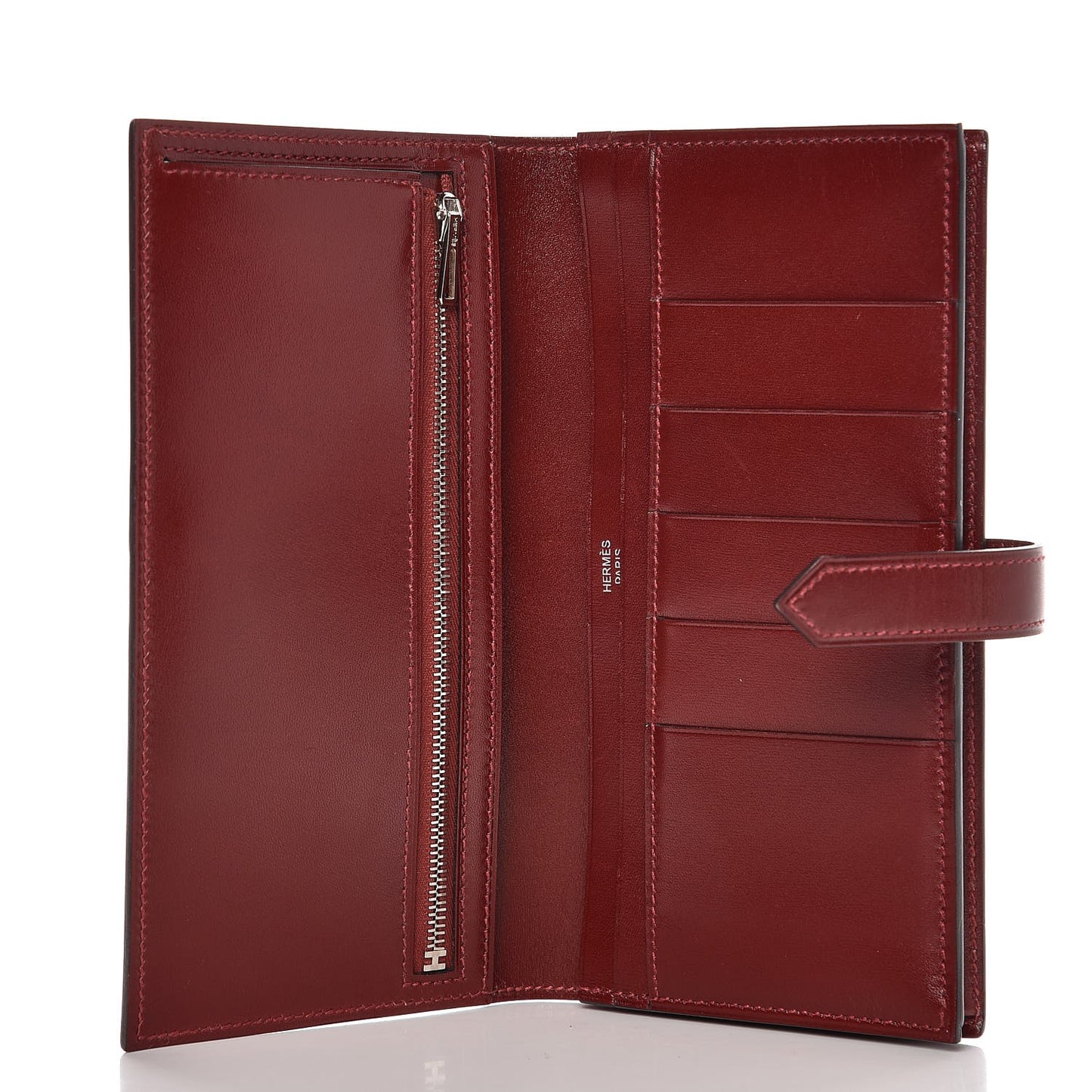 Box Bearn Gusset Wallet Rouge H
