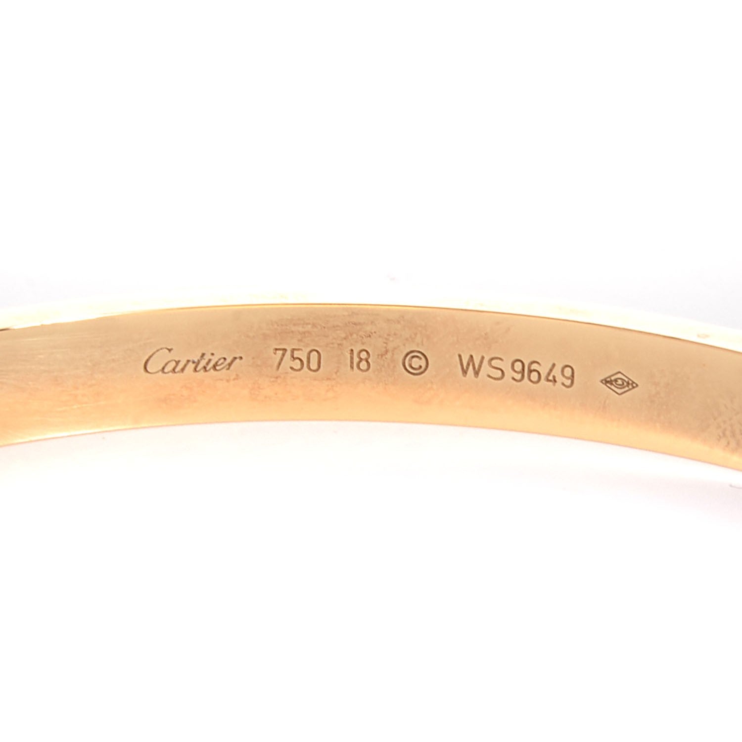 Cartier 18K Yellow Gold LOVE Bracelet 18 3 of 5