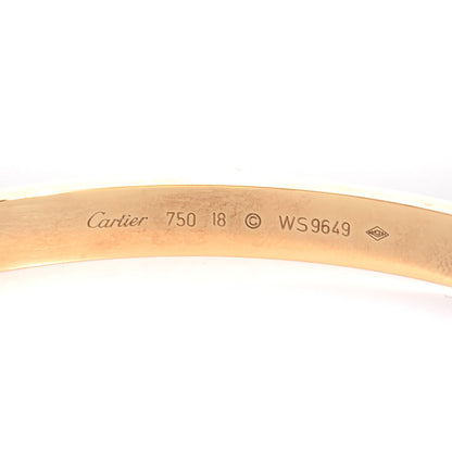 Cartier 18K Yellow Gold LOVE Bracelet 18 3 of 5