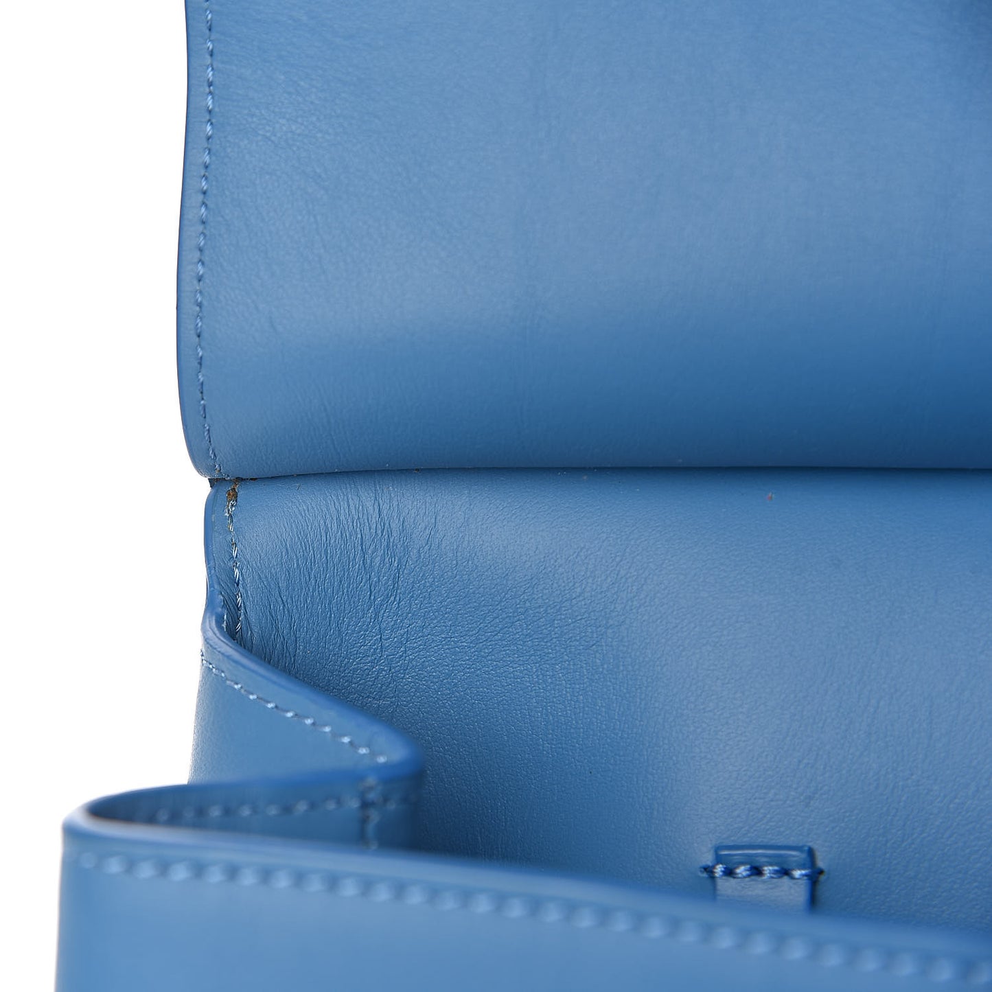 Calfskin Mini Lady Bag Sea Blue