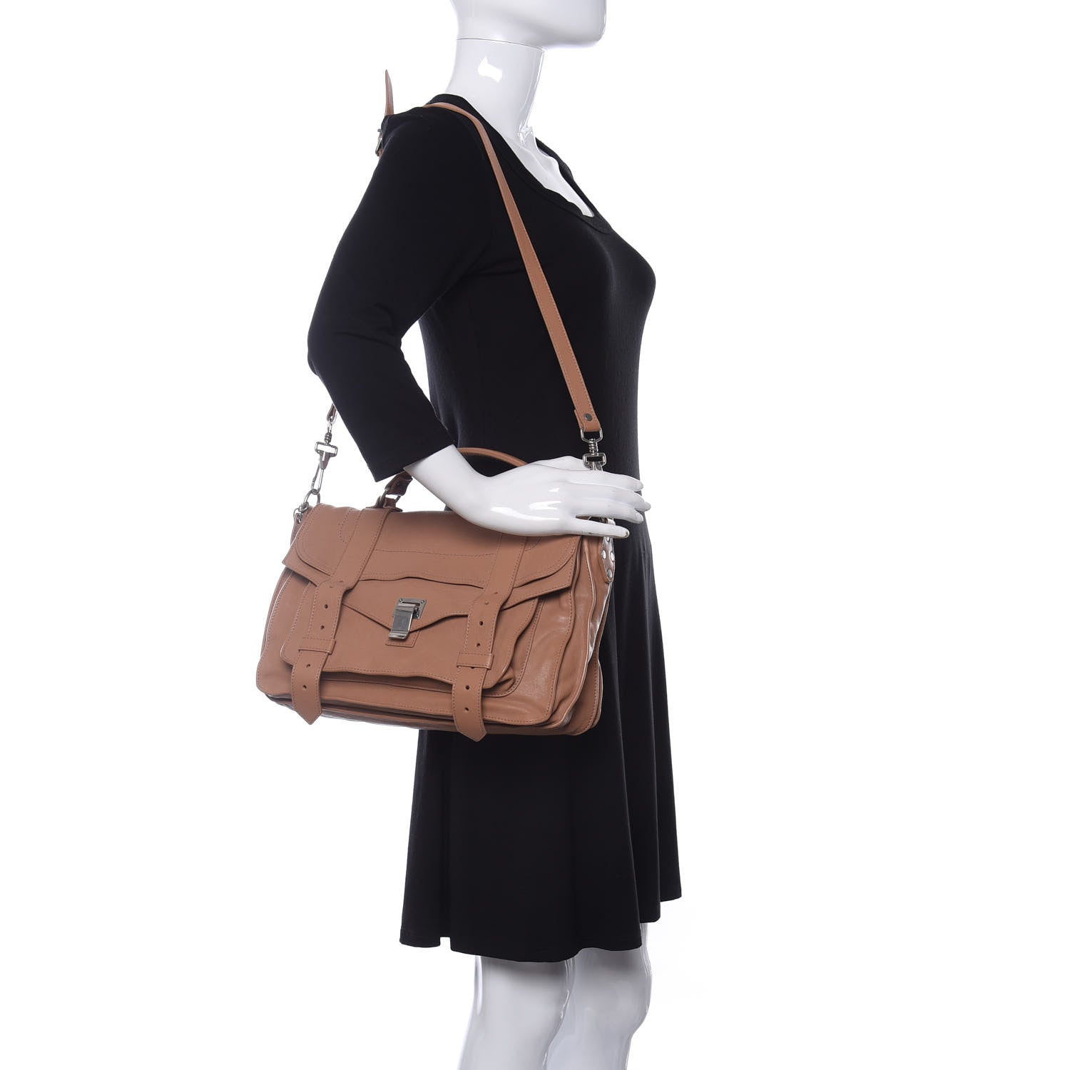Proenza Schouler Lambskin Medium PS1 Satchel Dune 2 of 14