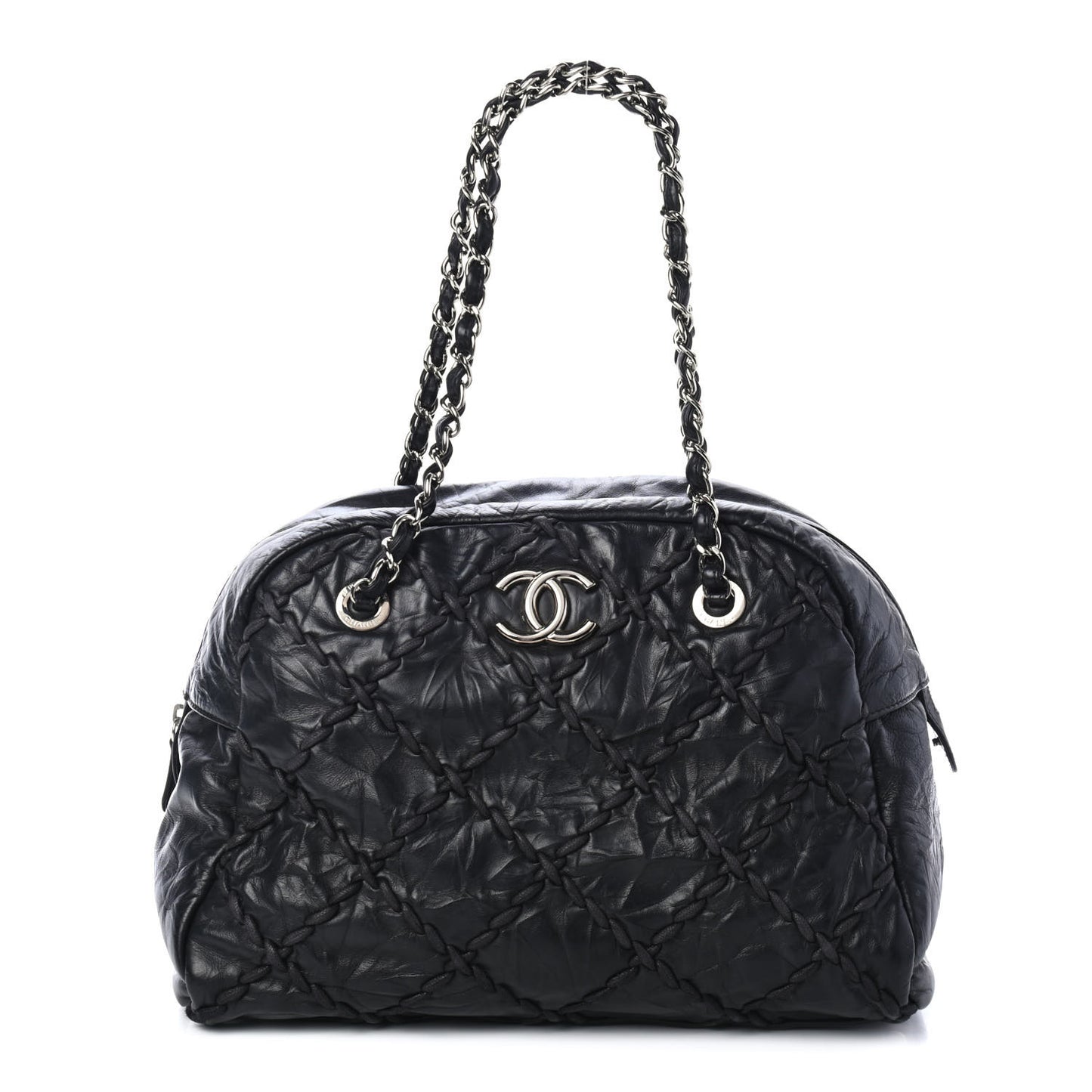 Calfskin Ultra Stitch Bowler Black