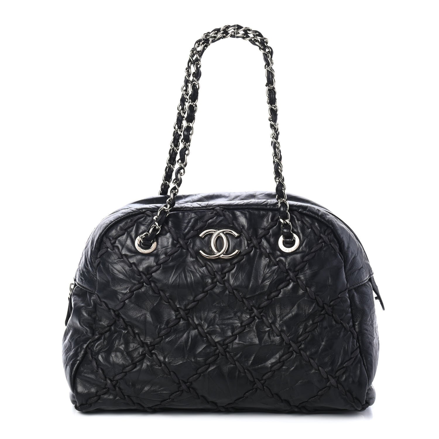 Chanel Calfskin Ultra Stitch Bowler Black 1 of 4