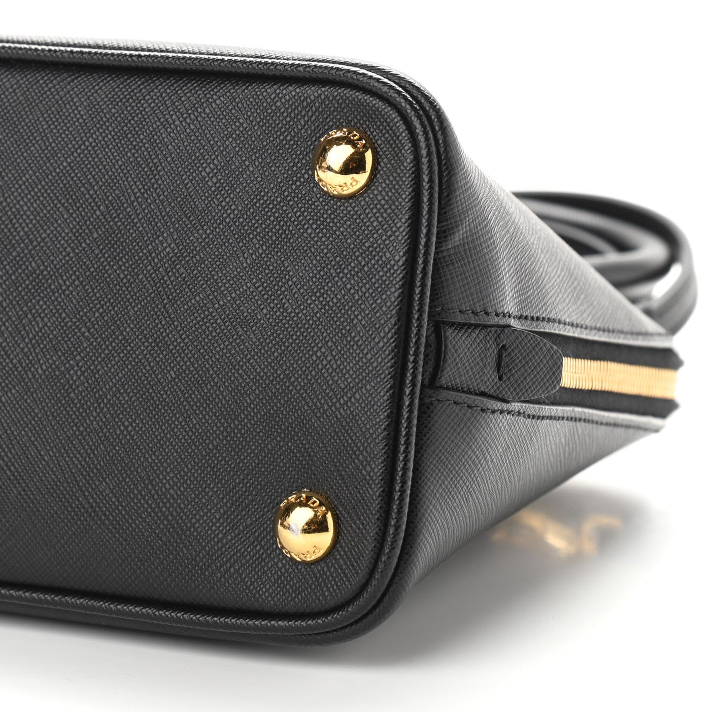 Saffiano Lux Mini Promenade Tote Black