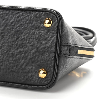 Prada Saffiano Lux Mini Promenade Tote Black 9 of 9