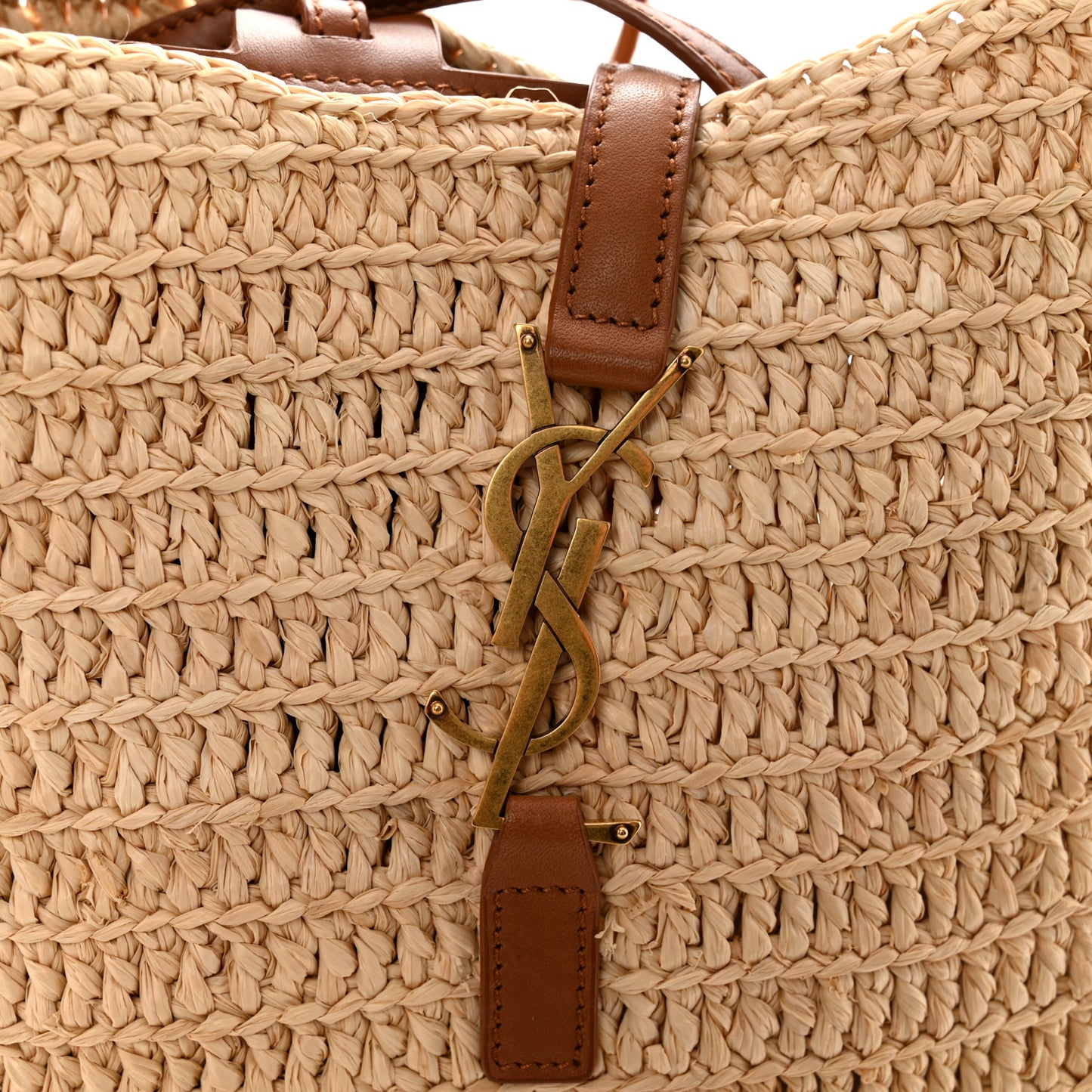 Raffia Calfskin Le 5 A 7 Small Hobo Natural Brick