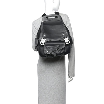 Christian Dior Grained Calfskin Maxi Gallop Backpack Black 2 of 14