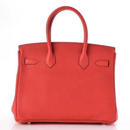 Hermes Togo Birkin 30 Rouge Tomate 5 of 35