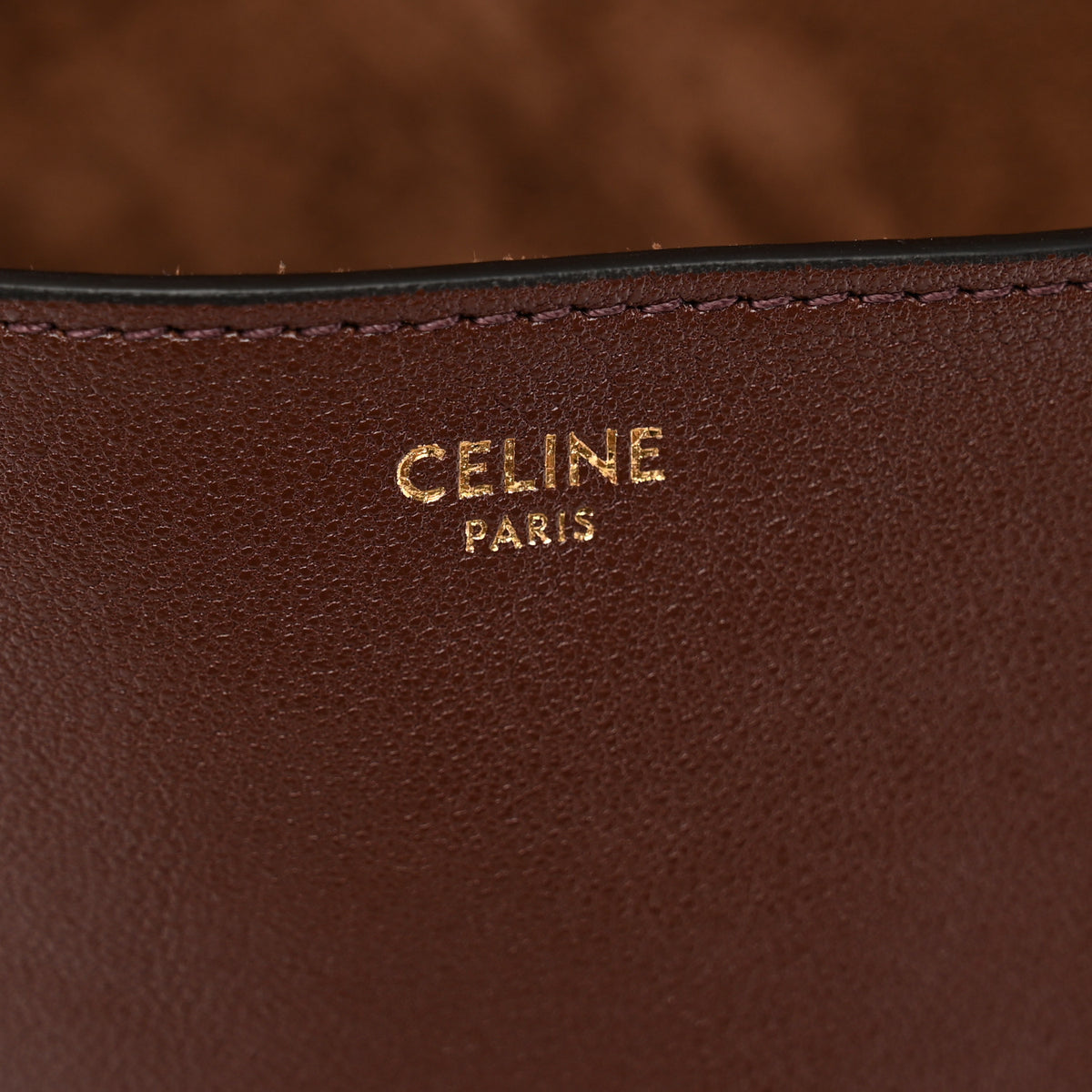 Celine Shiny Lambskin Soft Triomphe Besace Bag Brick 6 of 10