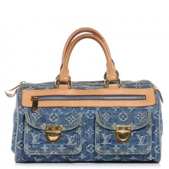 Louis Vuitton Monogram Denim Neo Speedy Blue 1 of 8