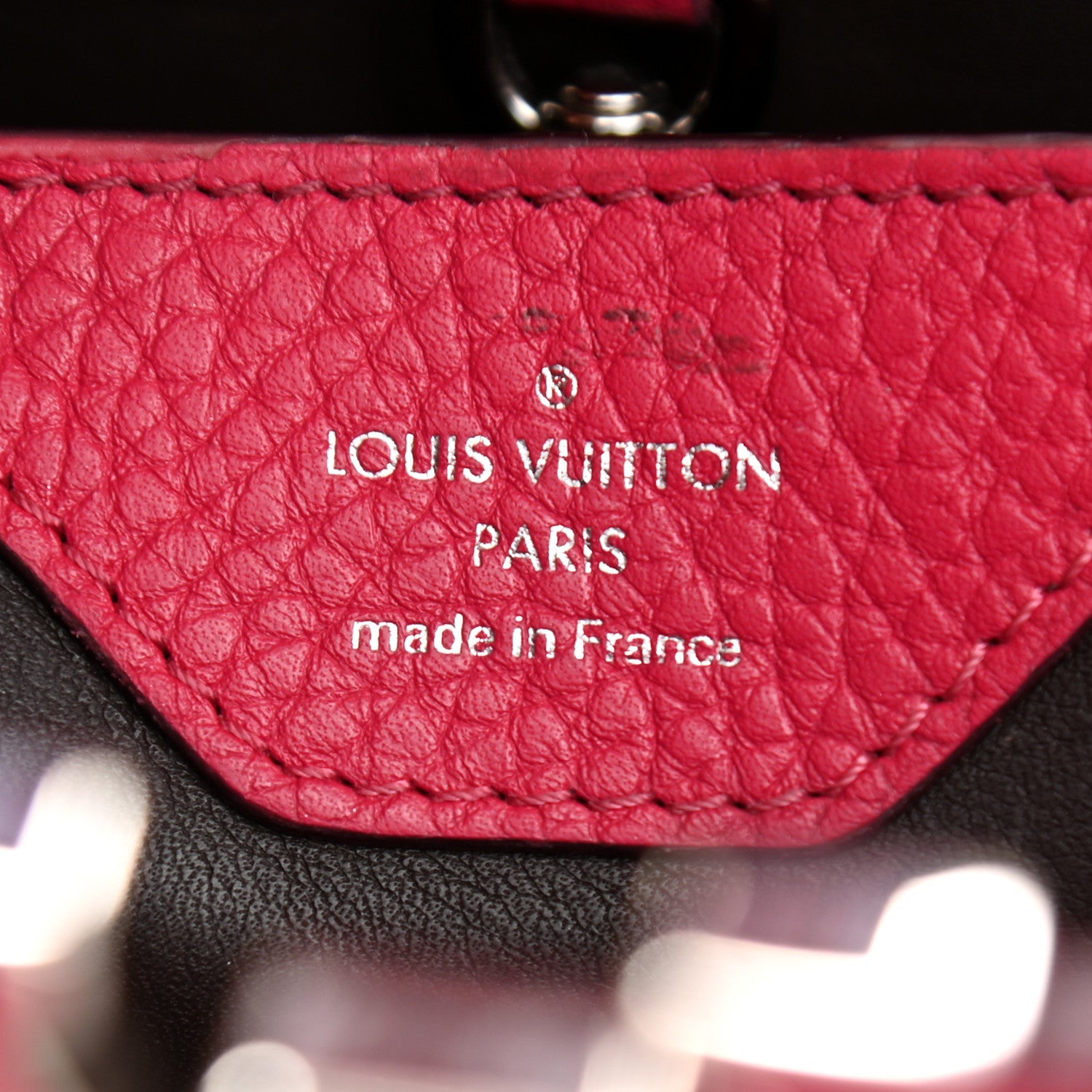 Louis Vuitton Taurillon Capucines PM Scarlet 6 of 10