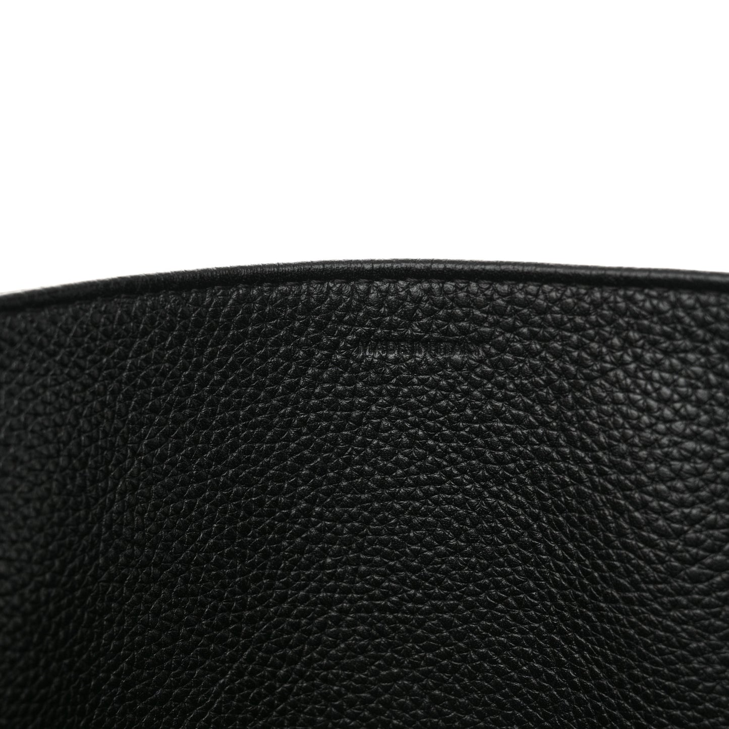 Soft Grained Calfskin Medium Bucket Bag Black