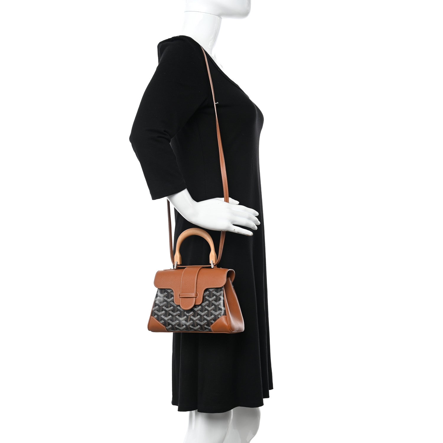 Goyard Goyardine Mini Saigon Black Gold 2 of 10