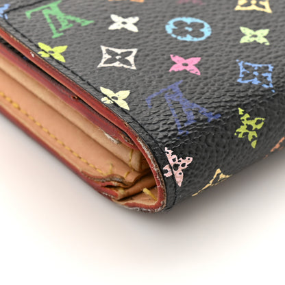 Louis Vuitton Monogram Multicolor Sarah Wallet Black 11 of 14