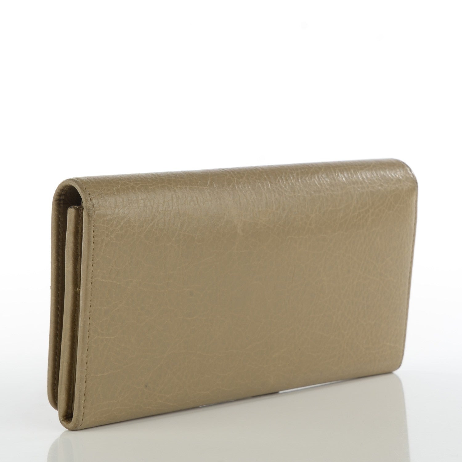 Balenciaga Agneau Classic Hardware Money Wallet Beige Latte 3 of 10