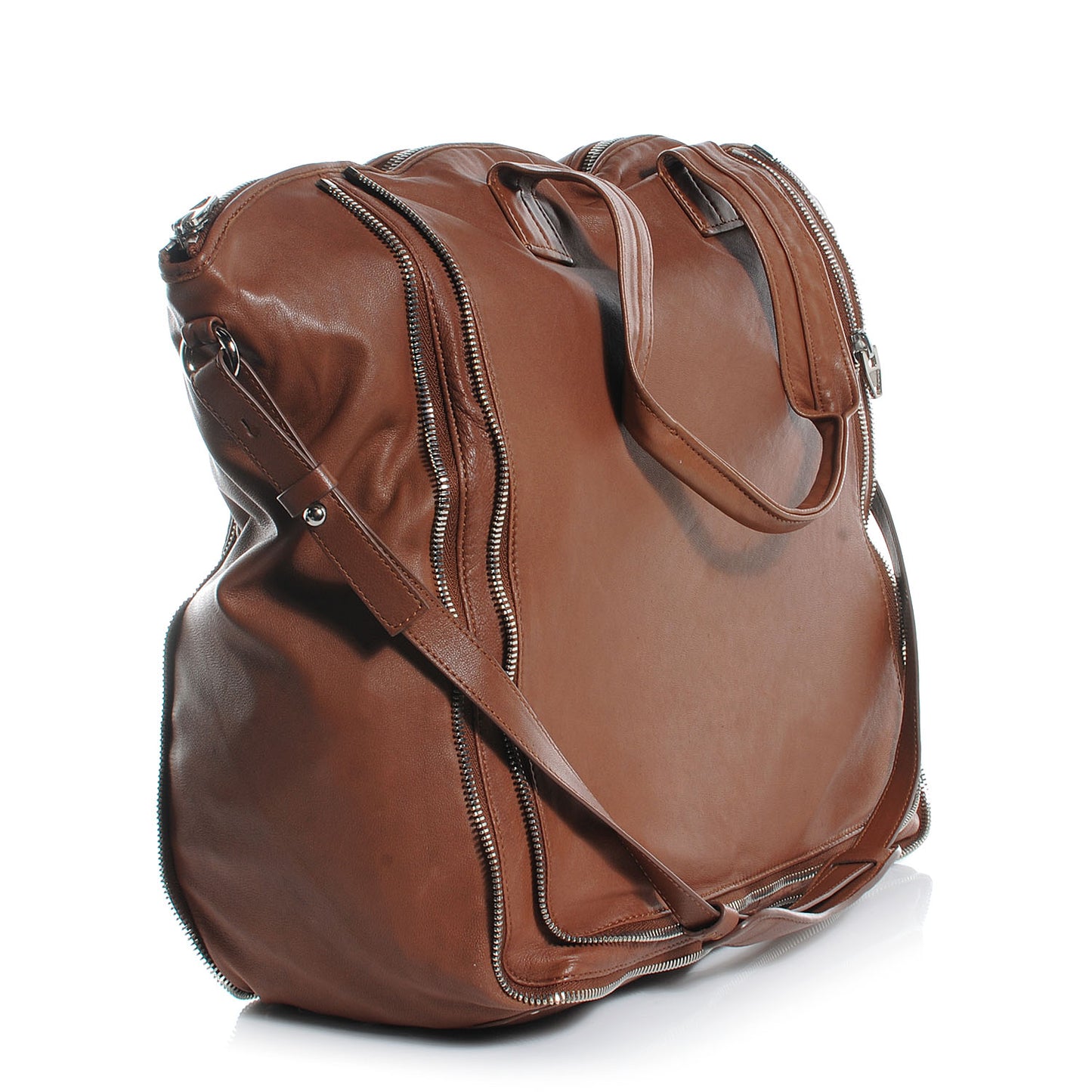 Leather Trudy Tote Tan