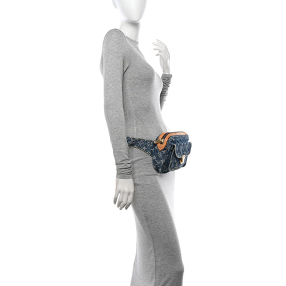 Louis Vuitton Monogram Denim Bum Bag Blue 2 of 11