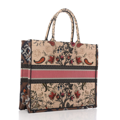 Christian Dior Canvas Embroidered Large Broderie Dior Flowers Book Tote Multicolor 3 of 13