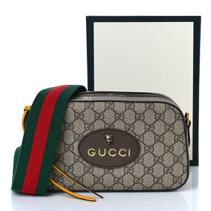 Gucci GG Supreme Monogram Web Neo Vintage Shoulder Bag Beige New Acero Crop 10 of 10