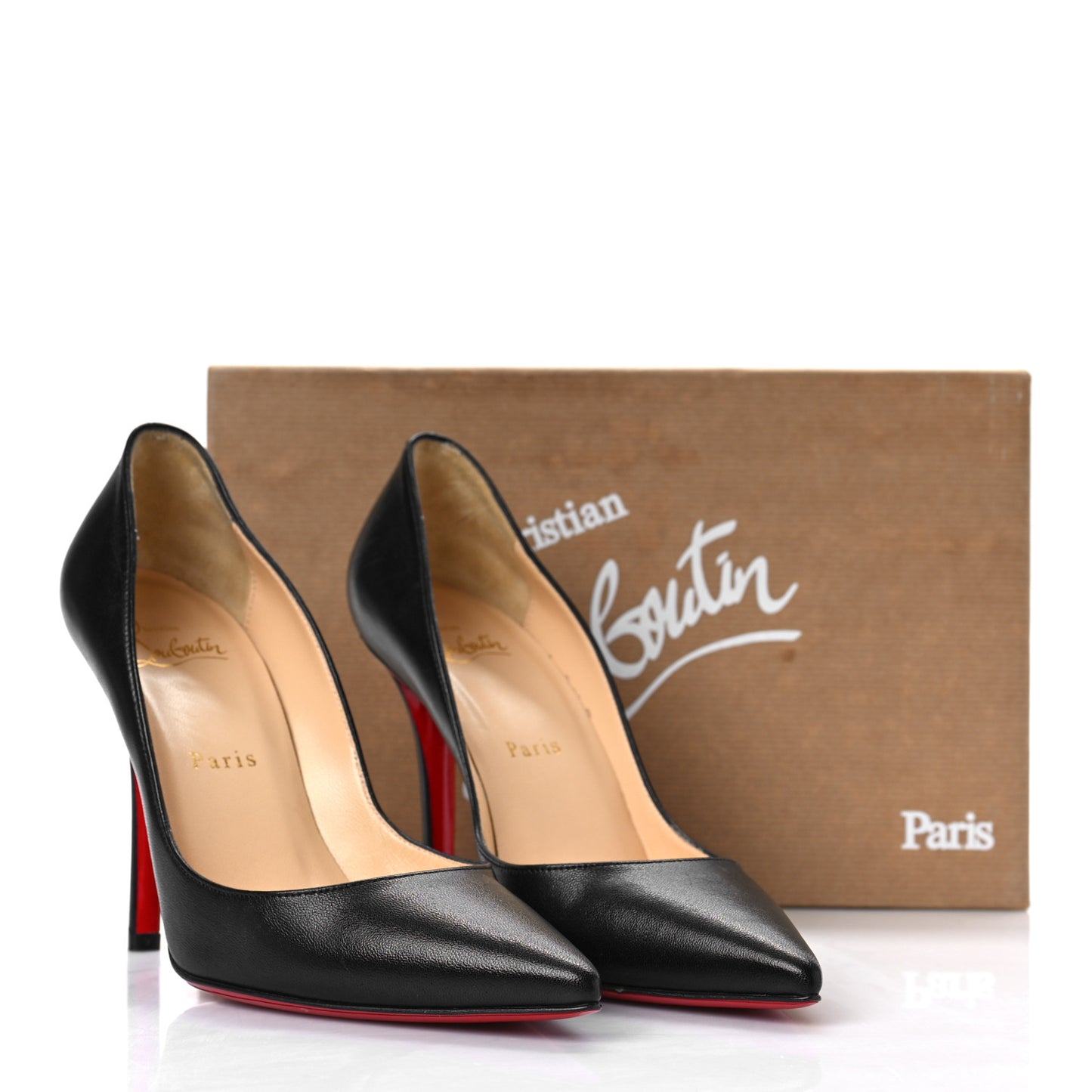 Shiny Nappa Apostrophy 100 Pumps 38 Black