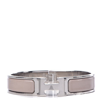 Hermes Enamel Clic Clac H Narrow Bracelet PM Marron Glace 1 of 4