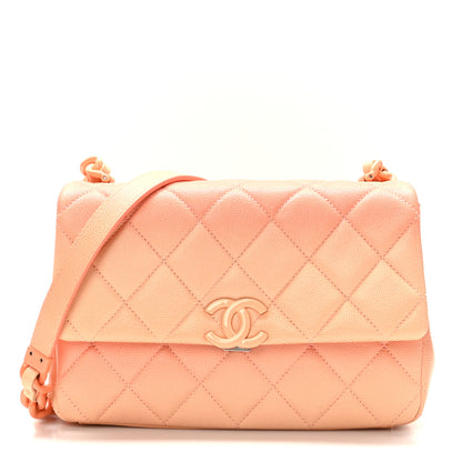Chanel Shaded Caviar Quilted My Everything Flap Orange Light Orange 1 of 10