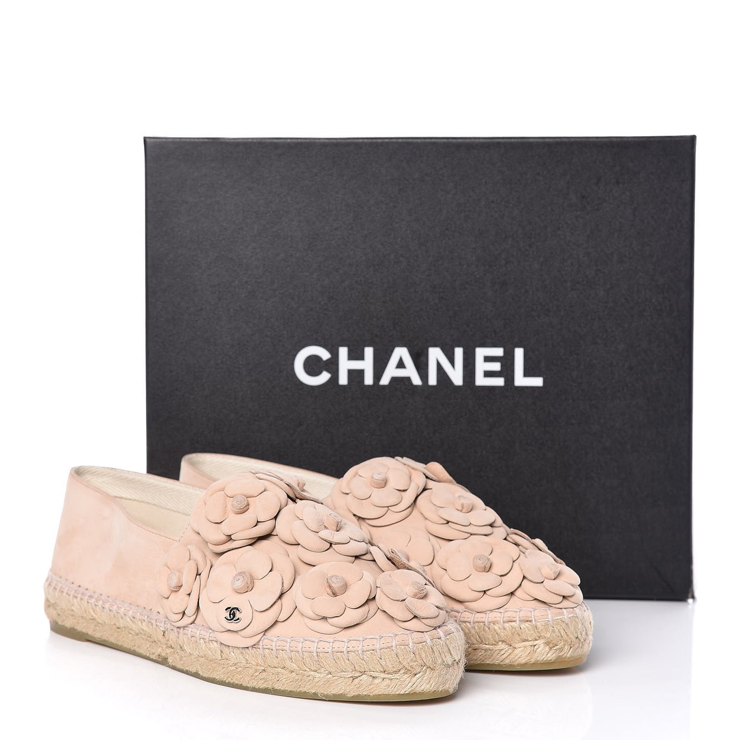 Suede Camellia CC Espadrilles 39 Pink