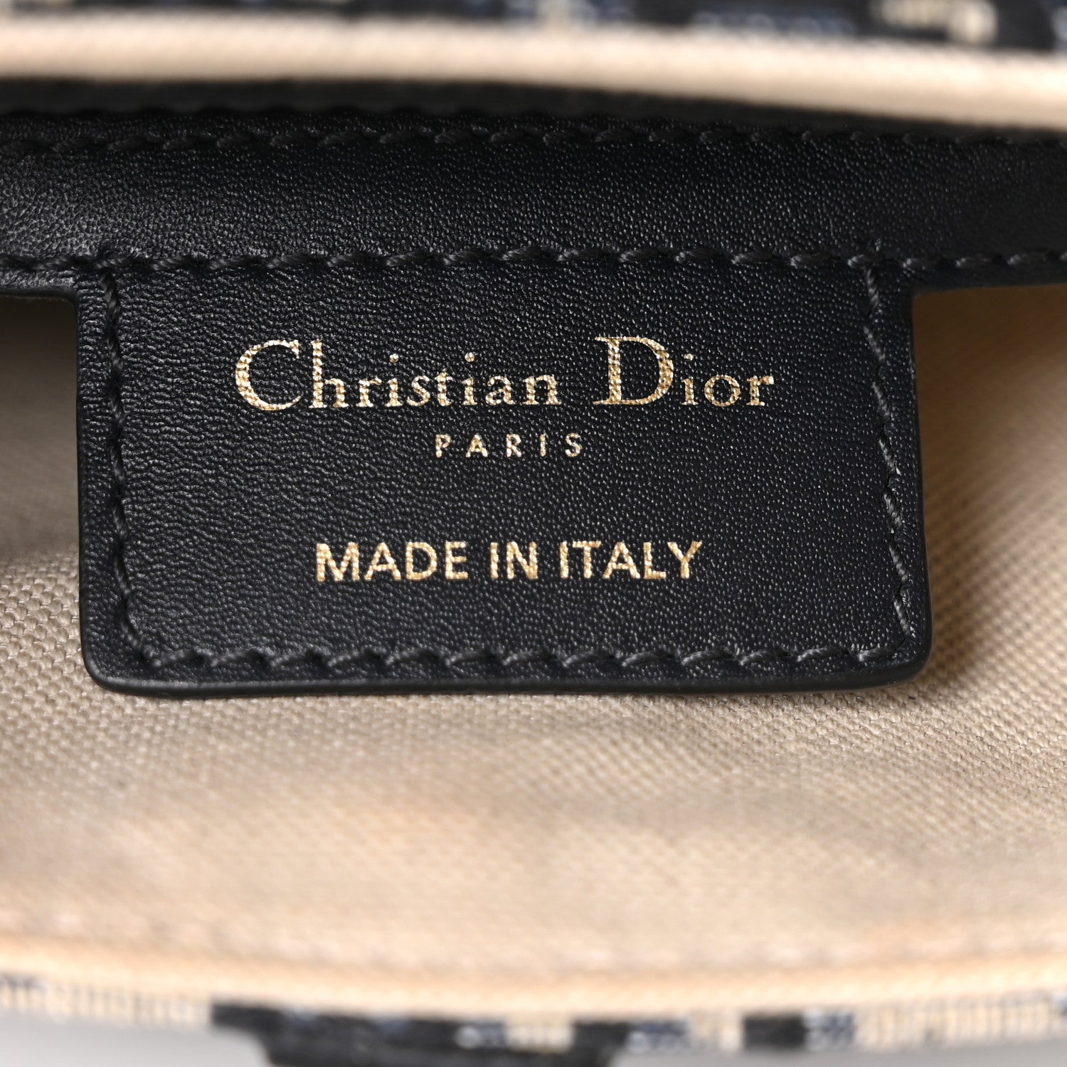 Christian Dior Oblique Saddle Bag Blue 6 of 10
