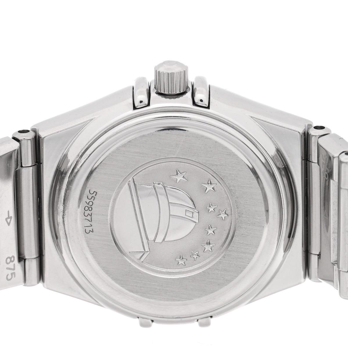 Stainless Steel Diamond Bezel Mother of Pearl 22mm Constellation My Choice Quartz Watch 1465.71.00