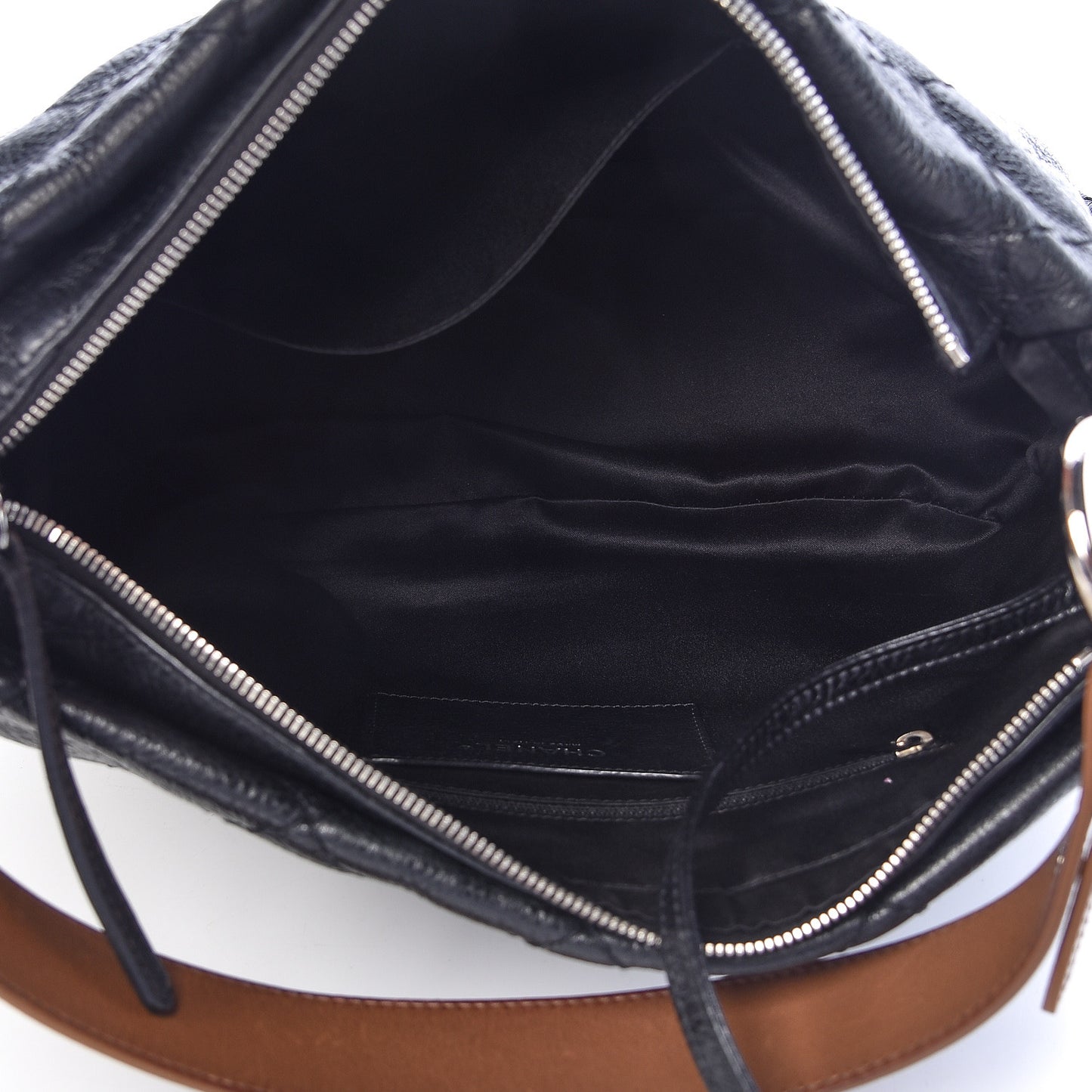 Glazed Calfskin On The Road Hobo Black