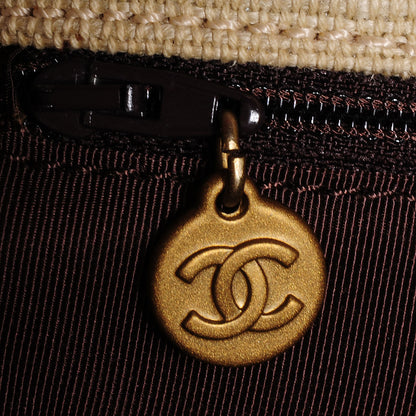 Chanel Straw Raffia Summer Tote Beige Brown 7 of 8