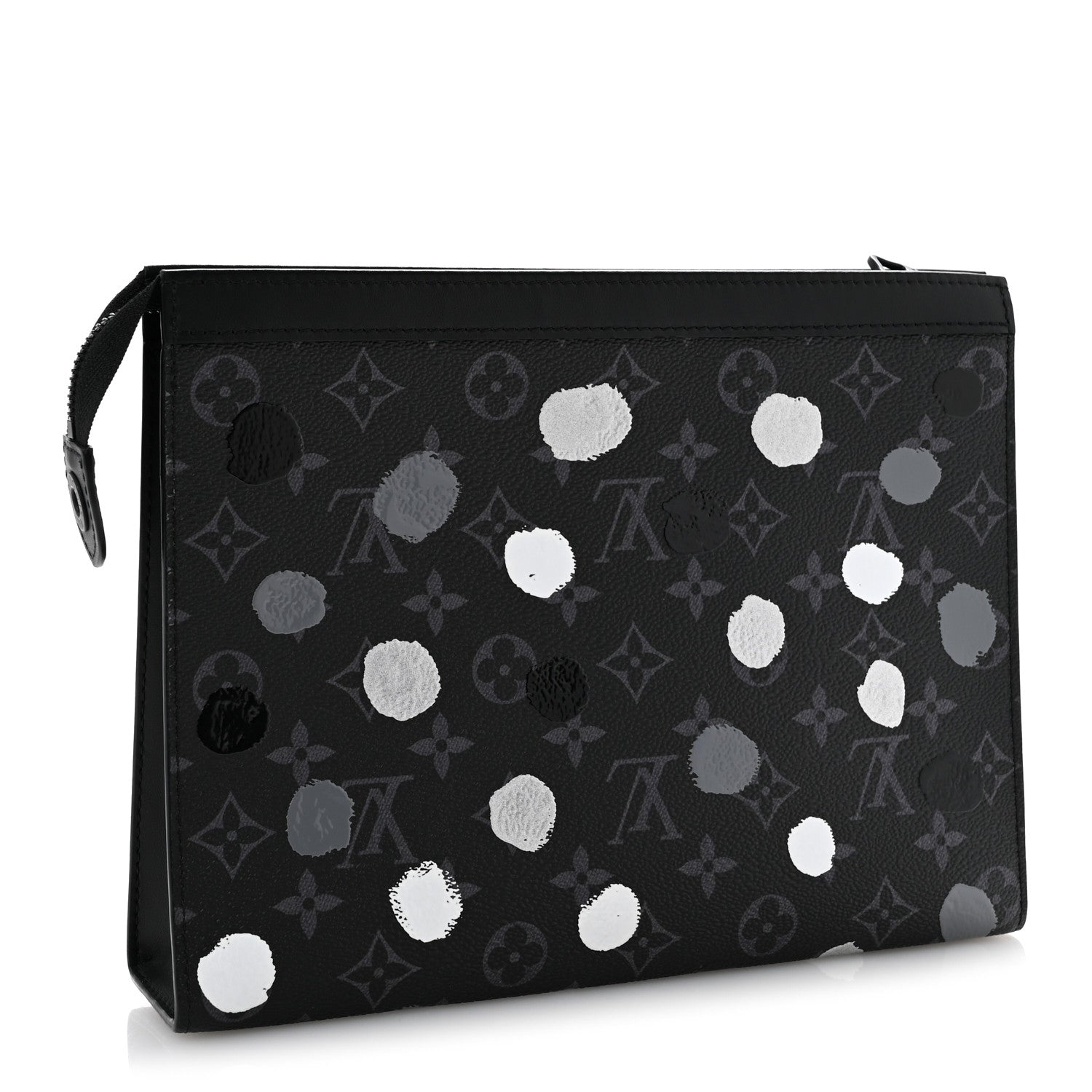Louis Vuitton LV X YK Monogram Eclipse Dots Pochette Voyage MM Black 3 of 9