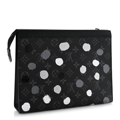 Louis Vuitton LV X YK Monogram Eclipse Dots Pochette Voyage MM Black 3 of 9