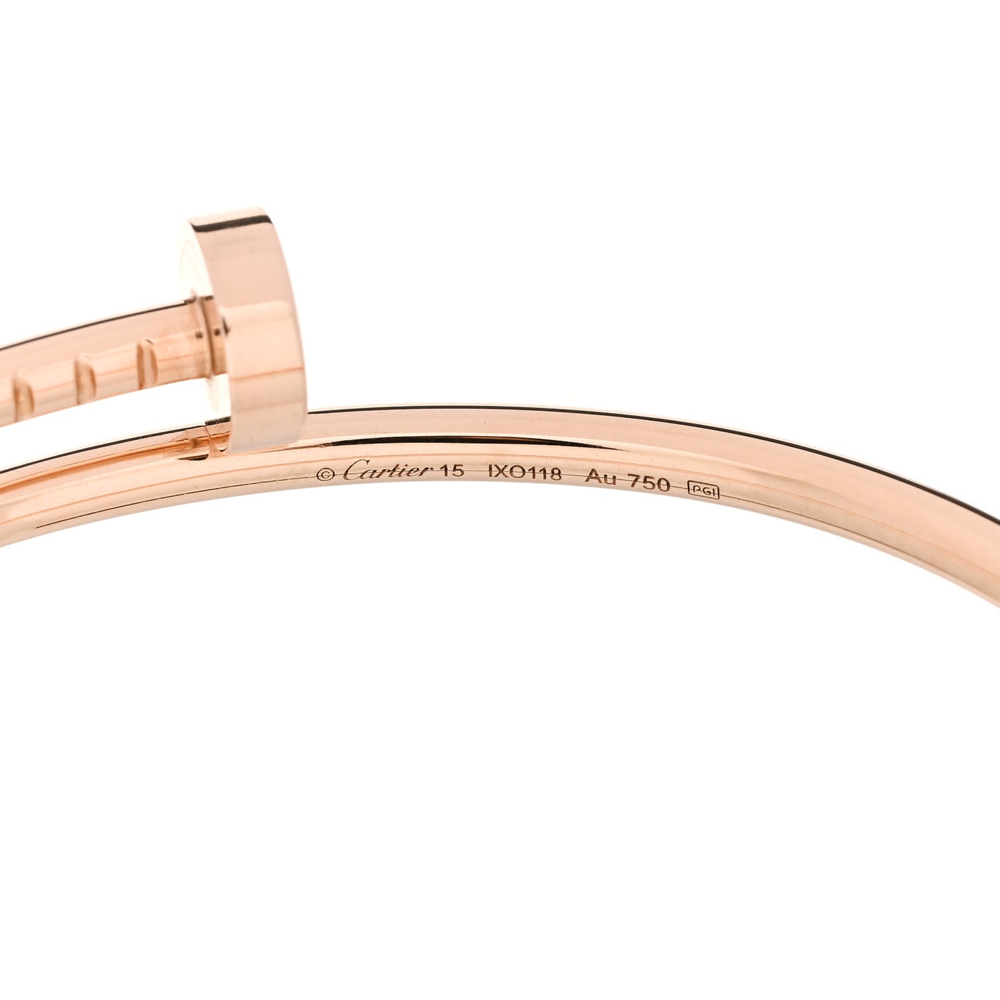 18K Pink Gold Small Juste Un Clou Bracelet 15