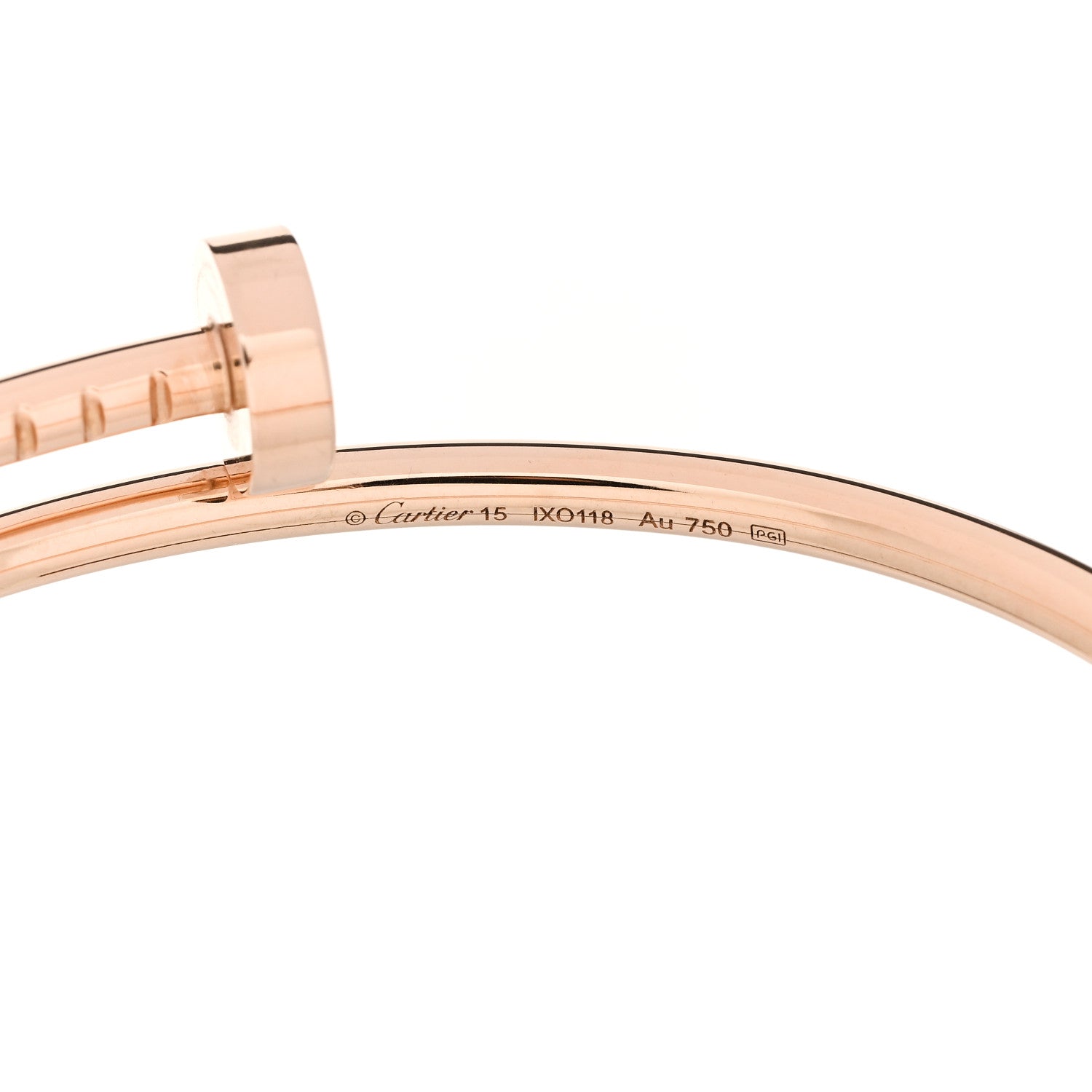 Cartier 18K Pink Gold Small Juste Un Clou Bracelet 15 4 of 4