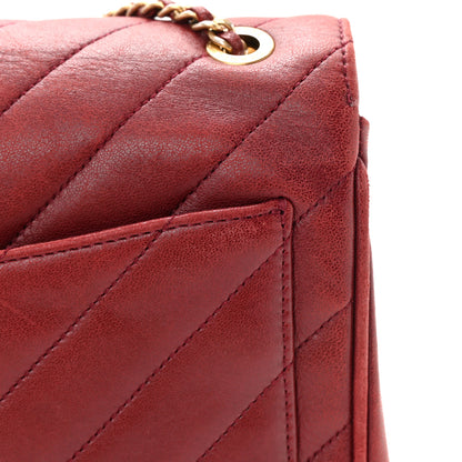 Chanel Lambskin Quilted Jumbo Coco Vintage Flap Burgundy 22 of 22