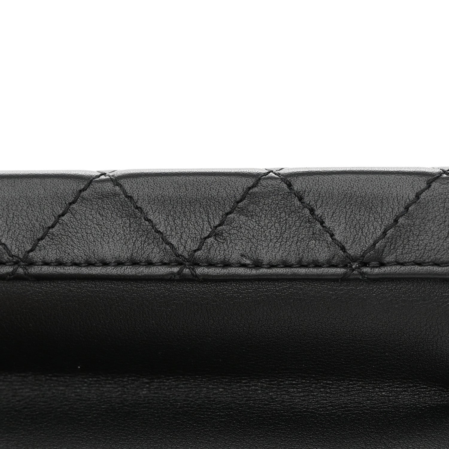 Chanel Calfskin Quilted Small Studded Square Vanity Case Black 11 of 12