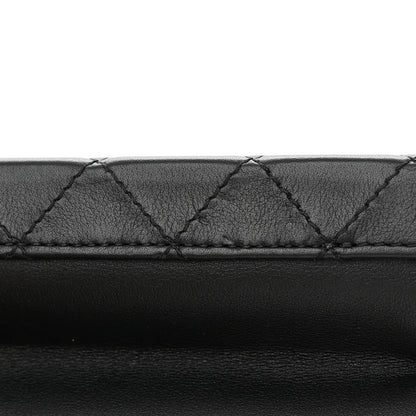 Chanel Calfskin Quilted Small Studded Square Vanity Case Black 11 of 12