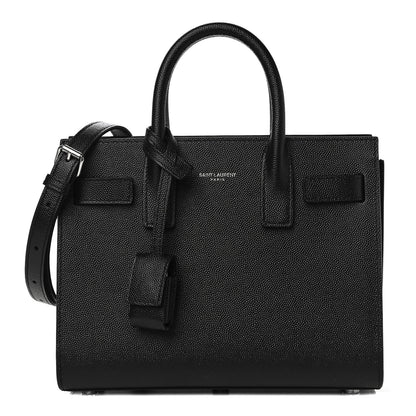 Saint Laurent Grained Calfskin Nano Sac De Jour Black 1 of 11