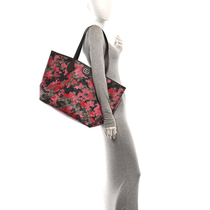 Gucci GG Supreme Monogram Camouflage Tote  Pink Red 2 of 10