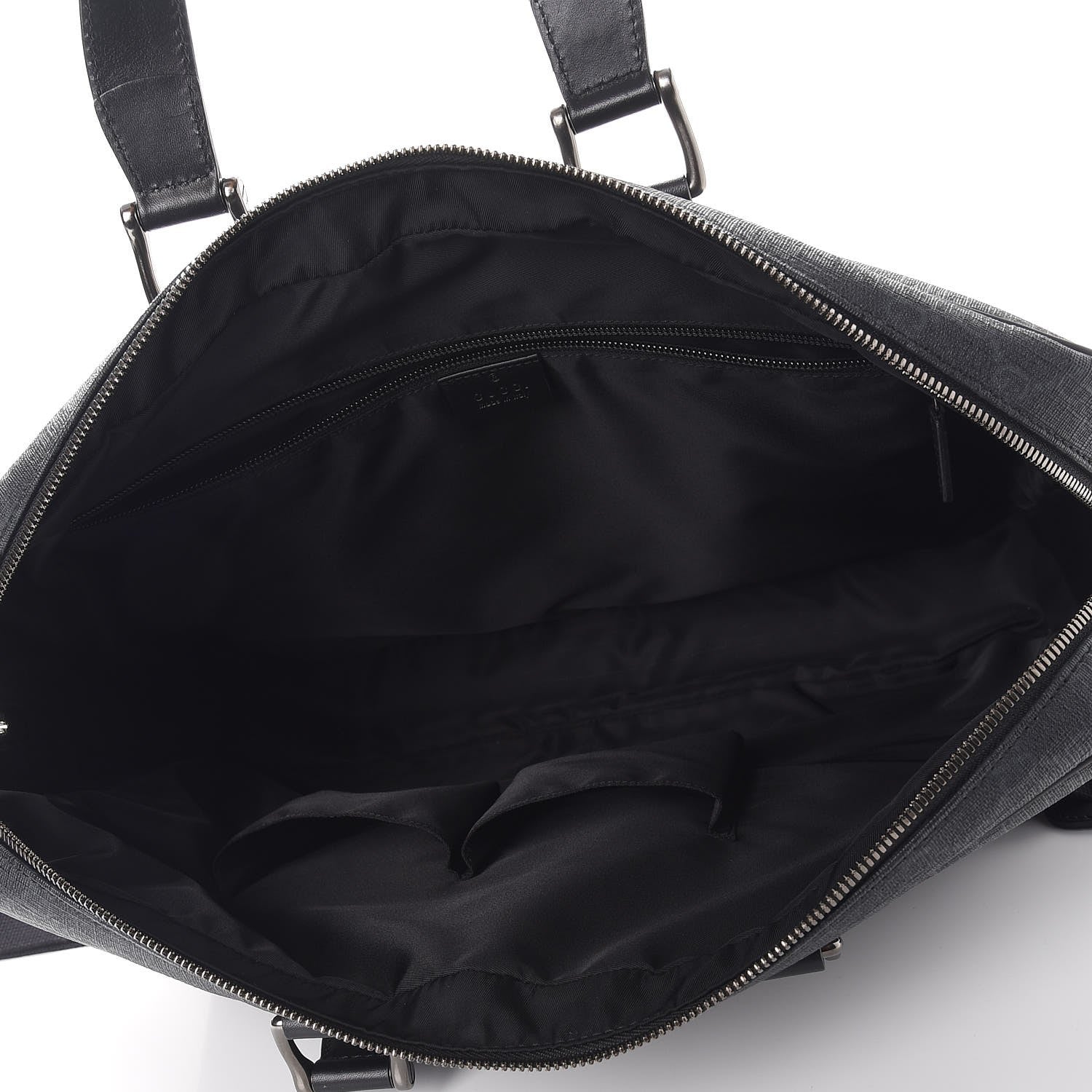 Gucci GG Supreme Monogram Briefcase Black Grey 5 of 8