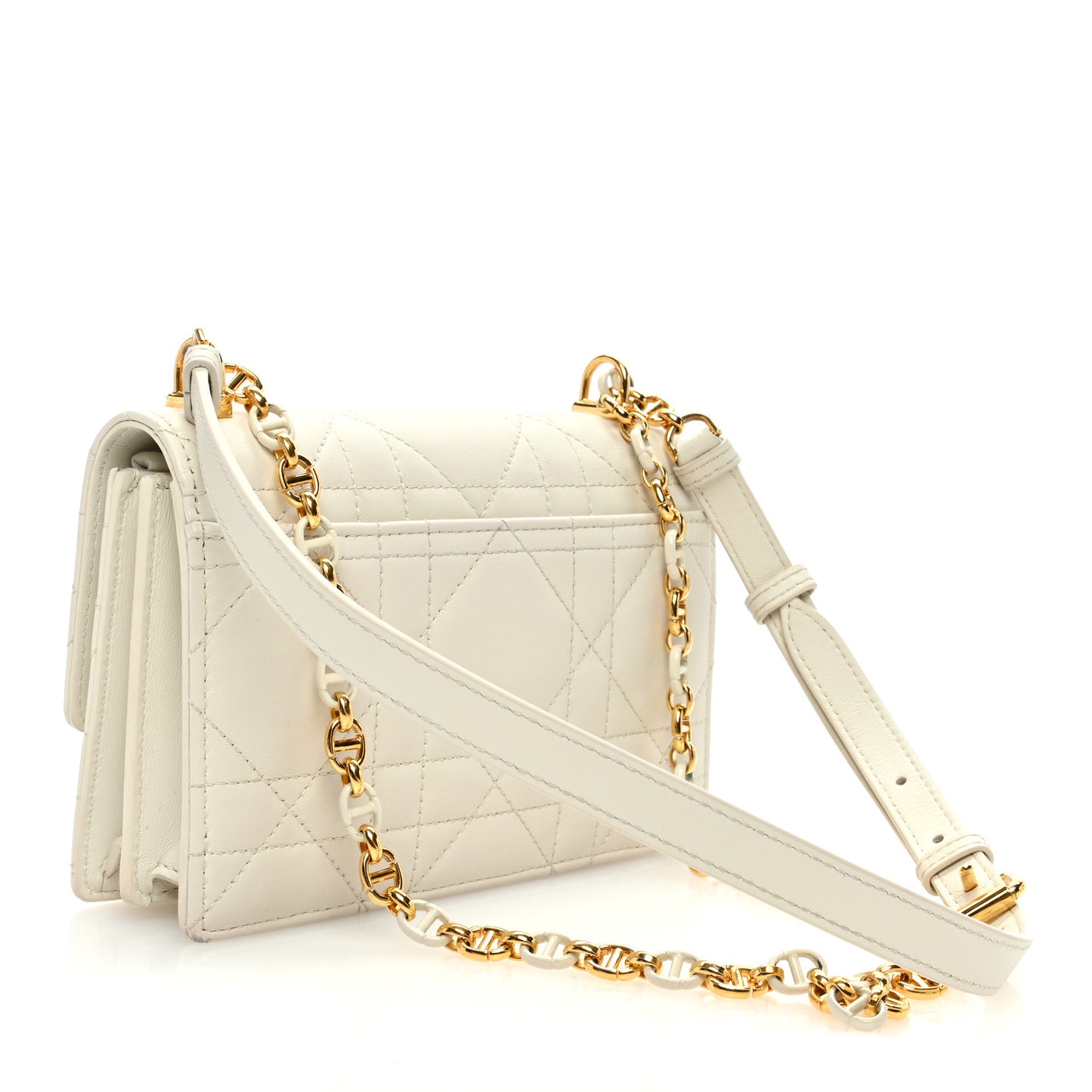 Lambskin Macrocannage Mini Miss Caro Bag Latte