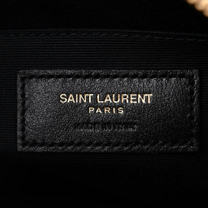 Saint Laurent Calfskin Matelasse Monogram Lou Camera Bag Black 6 of 10
