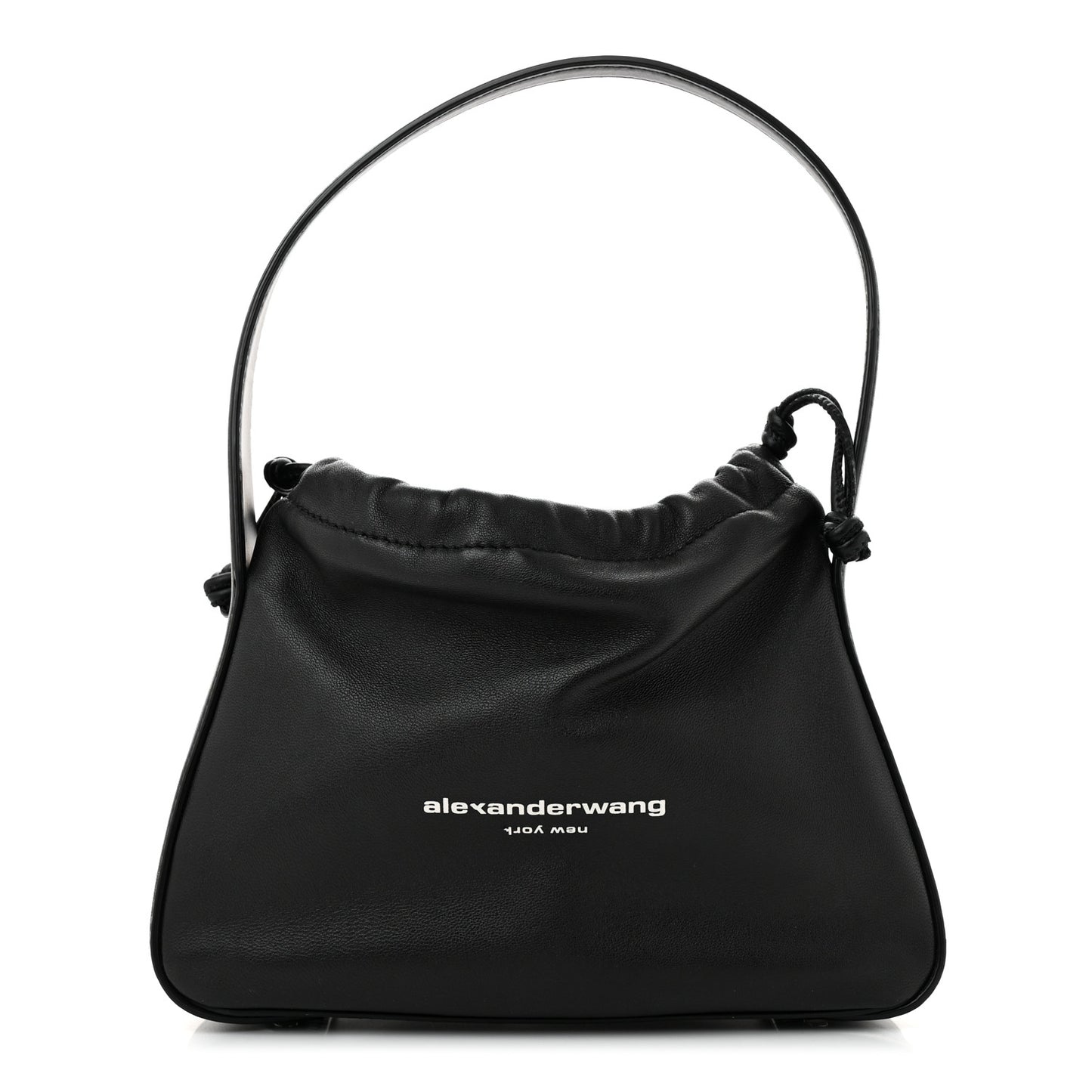 Lambskin Nylon Small Ryan Bag Black