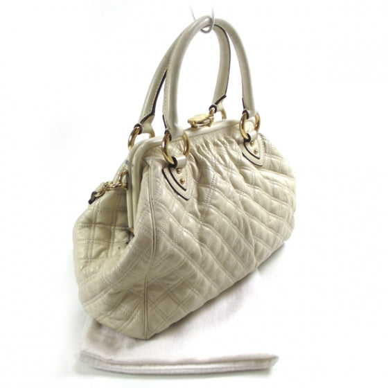 Marc Jacobs Quilted Leather Stam Bag White 3 of 9
