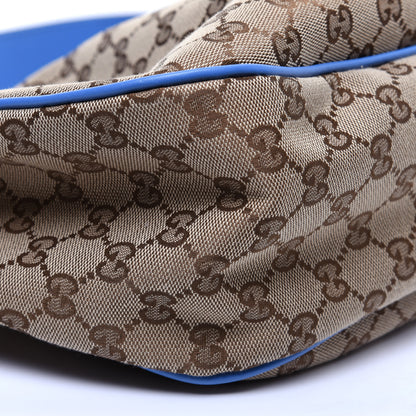Gucci Monogram Medium Sukey Hobo Blue 6 of 12