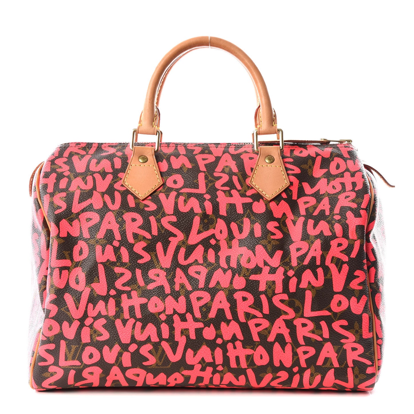 Monogram Graffiti Speedy 30 Fuchsia