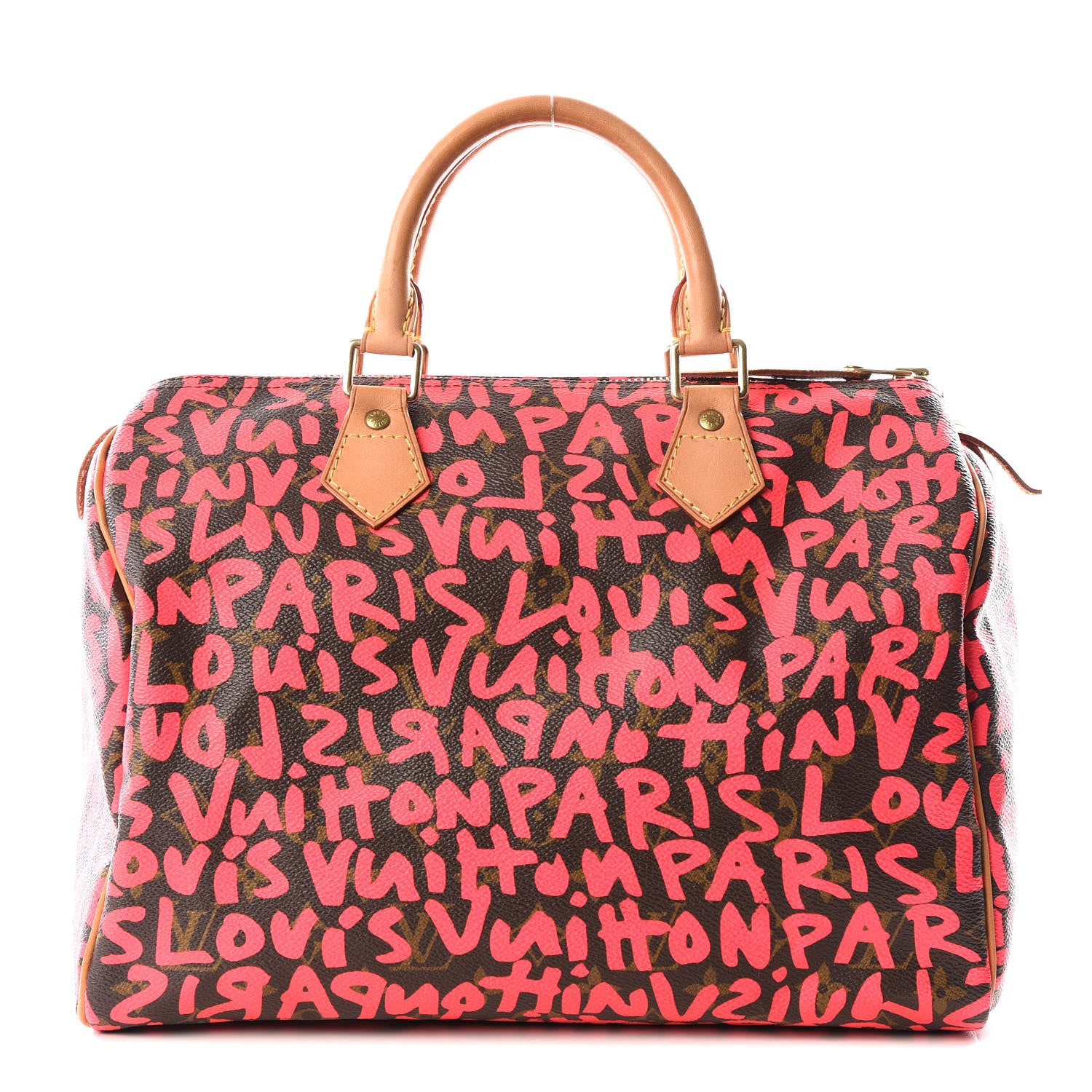 Louis Vuitton Monogram Graffiti Speedy 30 Fuchsia 1 of 11
