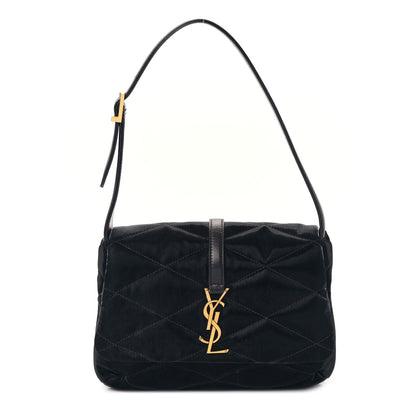 Saint Laurent Satin Quilted Le 57 Diamond Shoulder Bag Black 1 of 7