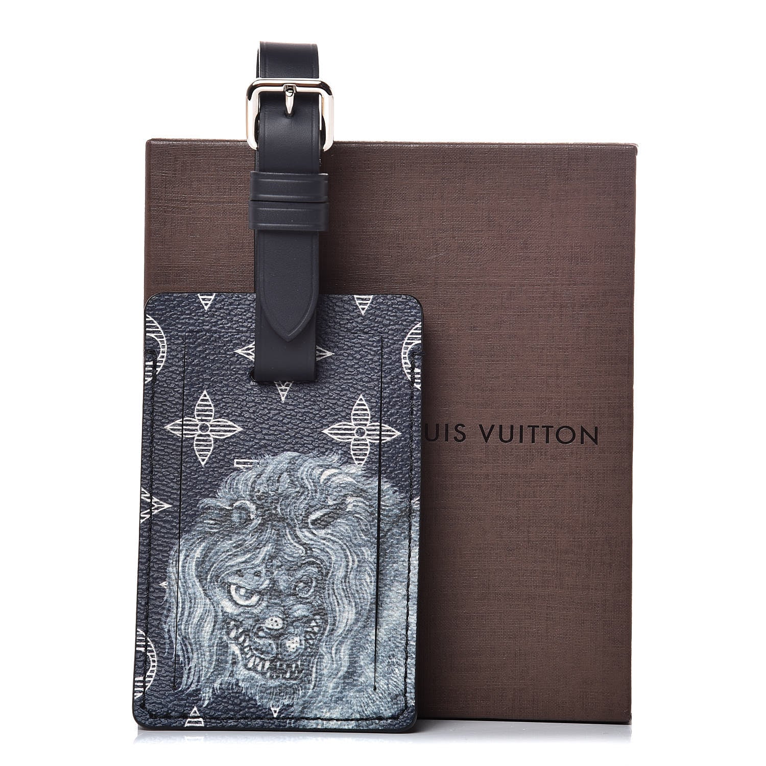 Louis Vuitton Savane Monogram Chapman Lion Luggage Tag 3 of 3